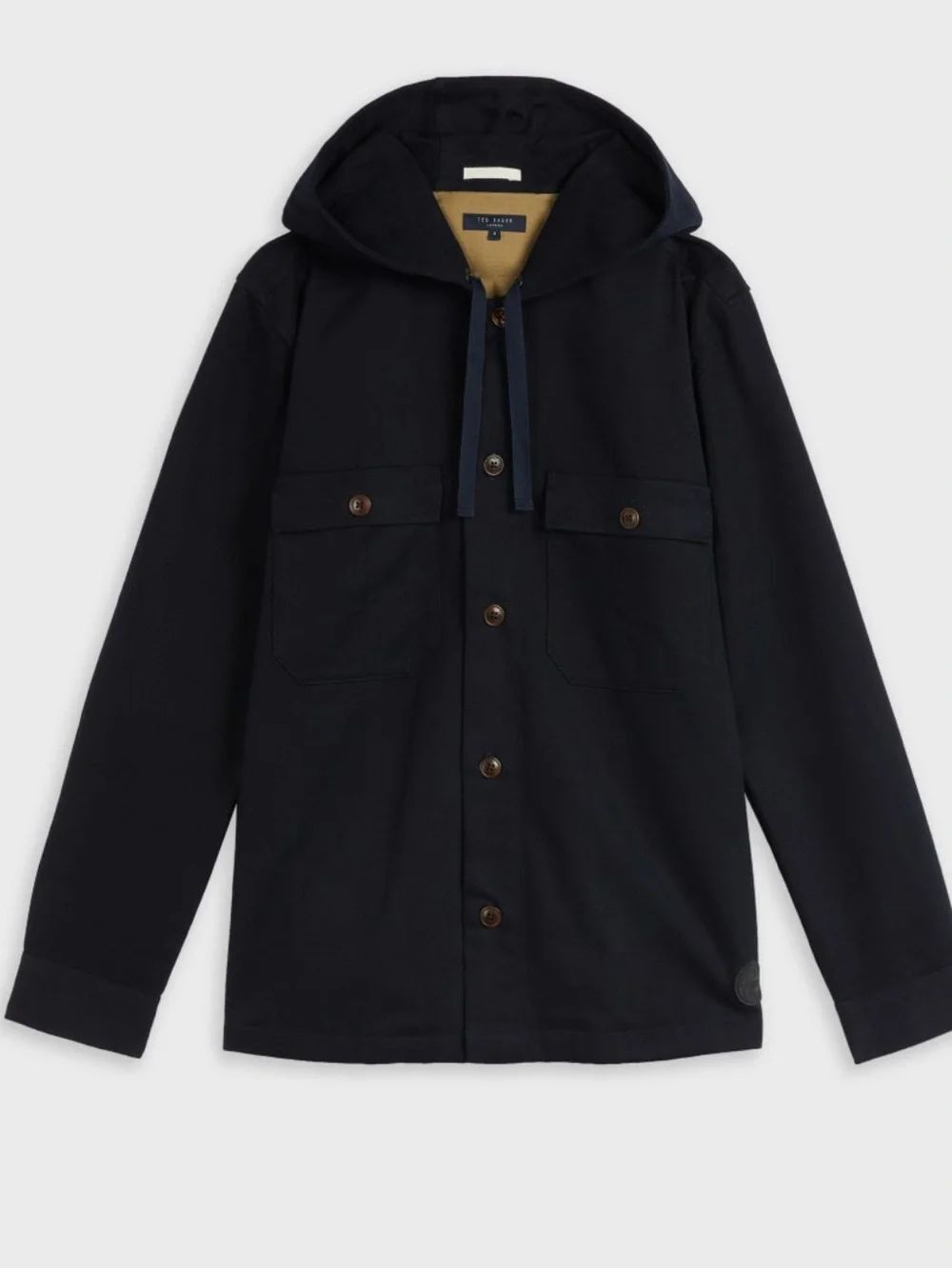Ted Baker Hooded Navy Shacket 5=XL